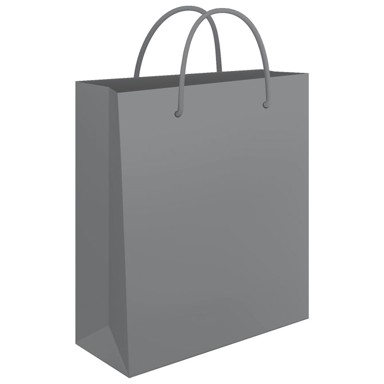 FORNAX Vrećica ukrasna, 24x39x9 cm sjajna plastifikacija, srebrna