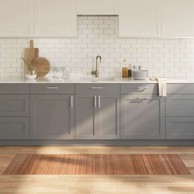 Tepih pravokutni, dimenzije 60 × 200 cm, bambus, prirodna