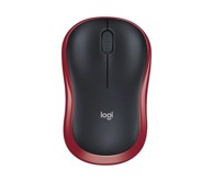 LOGITECH Miš M185, crno-crveni, optički, bežični, 1000dpi