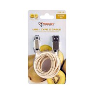 SBOX Telefonski kabel usb type c m/m 1,5m fruity zlatni