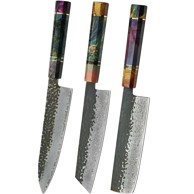 Set damaščanskih kuhinjskih noževa SE-37549, višebojni