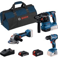 BOSCH Set alata, GSR 18V-45 + GBH 18V-22 + GWS 18V-8, GBA 2Ah, GBA 4Ah, GAL 18V-40, M-BAG