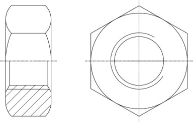 Metalna matica šesterokutna DIN 934/8 M6 ZN