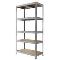 Regal za teški teret Galva, 180 × 90 × 45 cm, 5 polica, nosivost 1000 kg