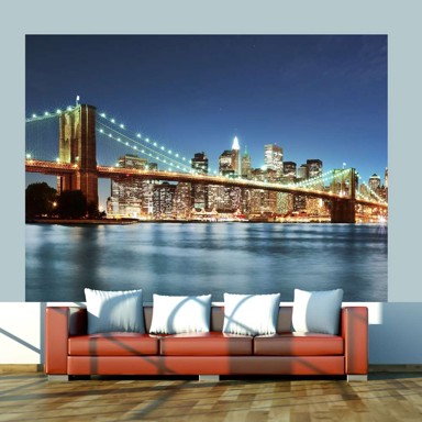 Foto tapeta Sparkling Brooklyn Bridge 300x231