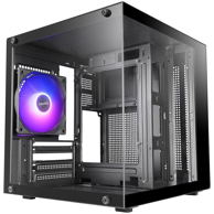 MARS GAMING Kućište MC-CUBE, Mini Tower, Micro ATX, Mini-ITX, crna