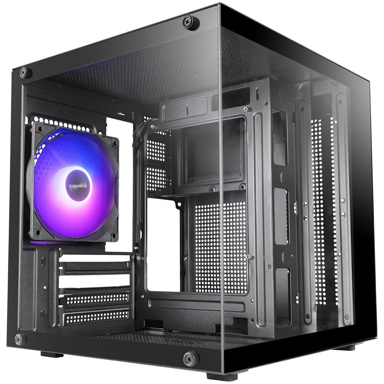 MARS GAMING Kućište MC-CUBE, Mini Tower, Micro ATX, Mini-ITX, crna