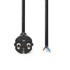 NEDIS Kabel za napajanje usisavača 15,0 m CEE 7/17 250 V AC 16 A PVC, crni