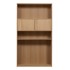 VTWONEN Modularna biblioteka u dekoru hrasta u prirodnoj boji 110x199 cm Modulair 