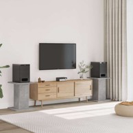 Stalci za zvučnike, 30 x 30 x 60 cm, konstruirano drvo, beton siva, 2 kom