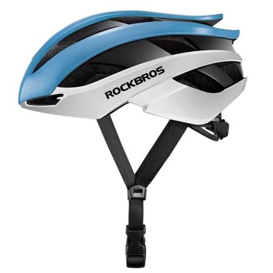 ROCKBROS Prilagodljiva kaciga za bicikliranje, M, 55-58 cm, plavo-bijela