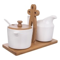 ORION Porculanska posuda za šećer i posuda za mlijeko Whiteline