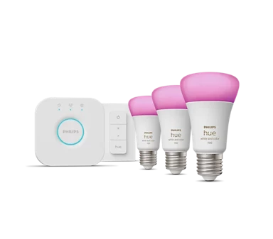 PHILIPS Pametne žarulje E27 (1100), 3 kom + prekidač za prigušivanje