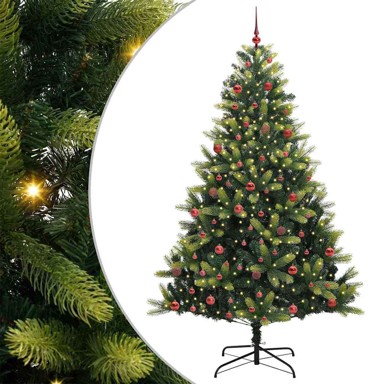 Božićno drvce umjetno s 300 LED-ica zelena 210 cm