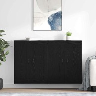 Ormarčići za montažu na zid 2 kom 69,5x34x90 cm, crni hrast
