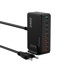 WOZINSKY Stolna stanica za punjenje 4x USB-A 4x USB-C GaN QC3 240 W, crna