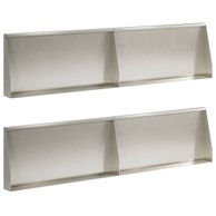 Zid za zadržavanje, 80 x 12 x 50 cm, set 4 kom., nehrđajući čelik