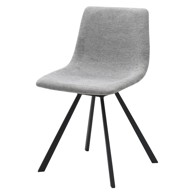 UNIQUE FURNITURE Svijetlo siva blagovaonska stolica Yukon 