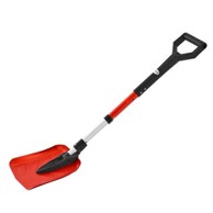 VEVOR Sklopiva lopata za snijeg s D-ručkom, 91 - 102 x 22 cm, crvena
