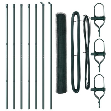 Hexagonalna ograda 1x10 m čelik,zelena