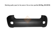 ISAM Zadnji branik Fiat Panda 12-, crni