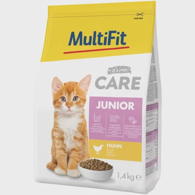 MULTIFIT Hrana za mačke CAT CARE JUNIOR, piletina, 1,4 kg