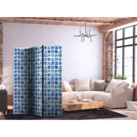 Paravan - Ceramic Tiles - Tradicionalne portugalske plave pločice Azulejos, 135 x 172 cm, jednostrani