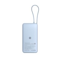 XIAOMI Power Bank, 67W, 20000 mAh, ugrađeni kabeli, USB-A, USB-C, plavo