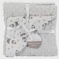 INTERBABY Dvostrana dekica 110x80 PADOBRANAC, siva