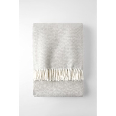 EUROMANT Svijetlosivi pokrivač s pamukom Skyline, 140x160 cm