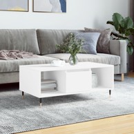 Stolić za kavu bijeli 90 x 50 x 36,5 cm od konstruiranog drva
