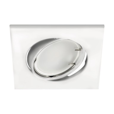 Ukrasni prsten podesivi kvadrat Bono D GU10/MR16, IP20, bijeli