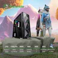 BITS AND BYTES Stolno računalo GamingPC Royal Knight, Ryzen 5 5600X, 32GB DDR4, 1TB SSD, RTX 4060 8GB, Windows 11 Pro