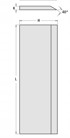 HSS18% nož za blanjalicu 410 x 25 x 3 mm za drvo