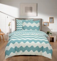 ESSENZA Posteljina Marine, 140 x 200 + 60 x 80 cm, plavi valovi