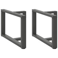 Noge stolića za kavu T-oblika 2 kom antracit 60x25x(42-43) cm