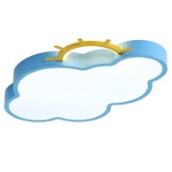 LUMELA LED stropna svjetiljka za dječju sobu, prigušiva, oblak, plava, s daljinskim upravljačem