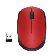 LOGITECH Miš M171, optički, bežični, crveni