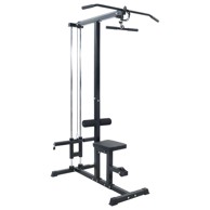 Lat stroj za povlačenje s podesivim sjedalom,  80 kg opterećenja, čelik