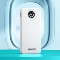 BWOO Baterija prijenosna 10000 mAh s 4 ugrađena kabela i LED zaslonom