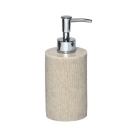 TENDANCE Dozator za sapun, poliresin, uzorak pruge, bež