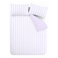 SASSY B Posteljina Stripe Tease 135x200 cm za krevet za jednu osobu bijela/u boji lavande