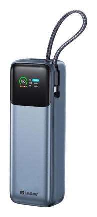 SANDBERG Solarni powerbank, 20000 mAh, PD 130 W