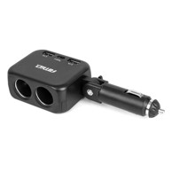 AMIO Auto punjač 100 W s razdjelnikom upaljača, 2 x USB-A i USB-C