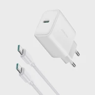 JOYROOM Punjač USB-C PD 30W QC SFC + 1m USB-C kabel, bijeli, model JR-TCF24
