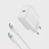 JOYROOM Punjač USB-C PD 30W QC SFC + 1m USB-C kabel, bijeli, model JR-TCF24