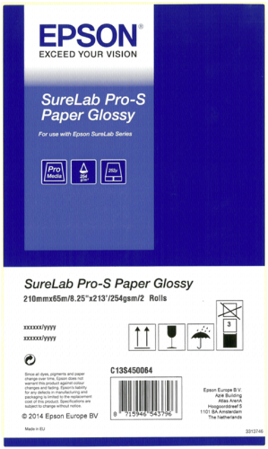 EPSON Sjajni papir 1x2 SureLab Pro-S A4 x 65 m 252 g
