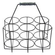 ORION Radka stalak za vino, metalni, 6 boca, brončani