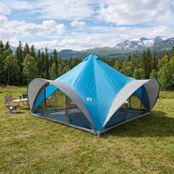 Tipi šator s krovom, za 18 osoba, poliester i čelik, plava