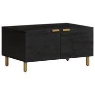 Stolić za kavu crni 80 x 50 x 40 cm od konstruiranog drva